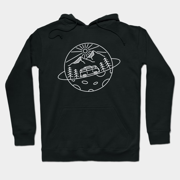 Space Travel 2 Hoodie by VEKTORKITA